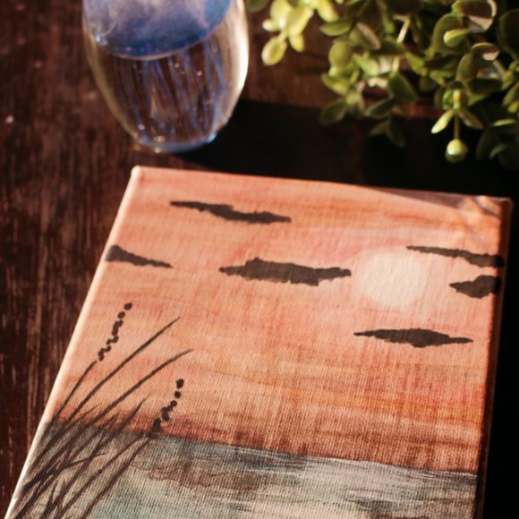 AWAITING TWILIGHT ✺ watercolor painting (6x8 cnvs) - Picture 3 of 3